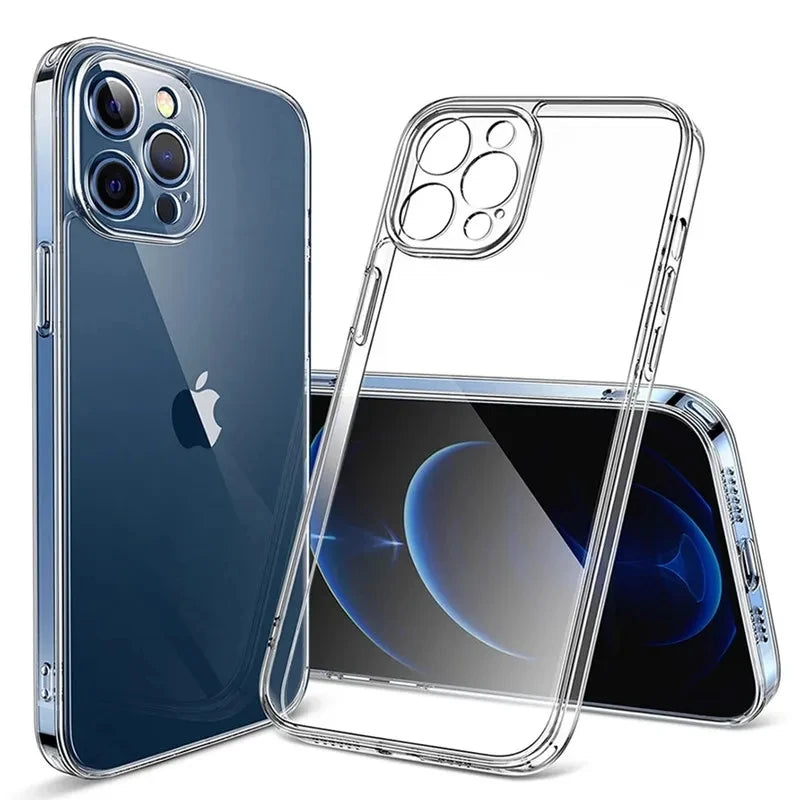 Transparent Soft TPU Silicone Case for iPhone – Clear Back Cover