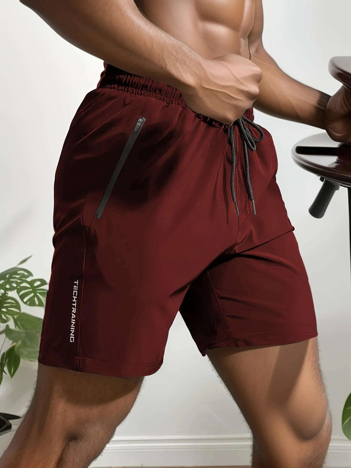 Men's Breathable Letter Print Shorts Dry Outdoor Casual Shorts Beach Shorts Gym Sport Running Squat Fitness Men Short Pants Breathable Drawstring Shorts