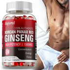 Korean Red Panax Ginseng Capsules – Natural Energy & Focus Support