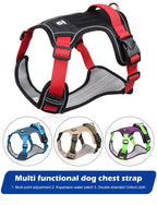 🐕🛡️ Reflective Tactical Dog Harness – 1680D Waterproof Vest