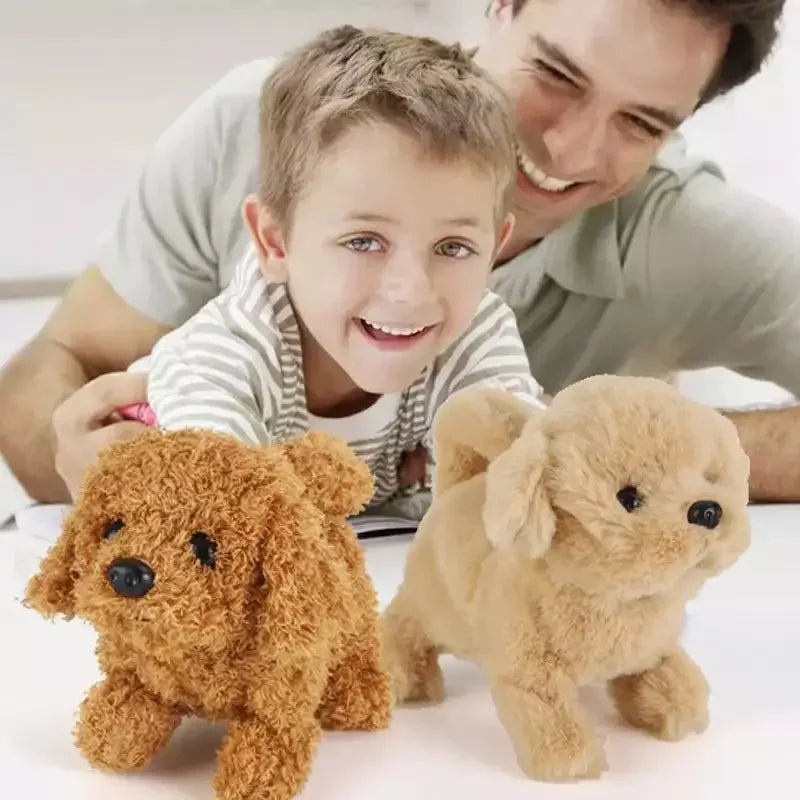 🐶🎶 Baby Walking & Barking Plush Puppy Toy – Interactive Electronic Pet with Tail Wagging | Montessori Toy for Toddlers & Kids