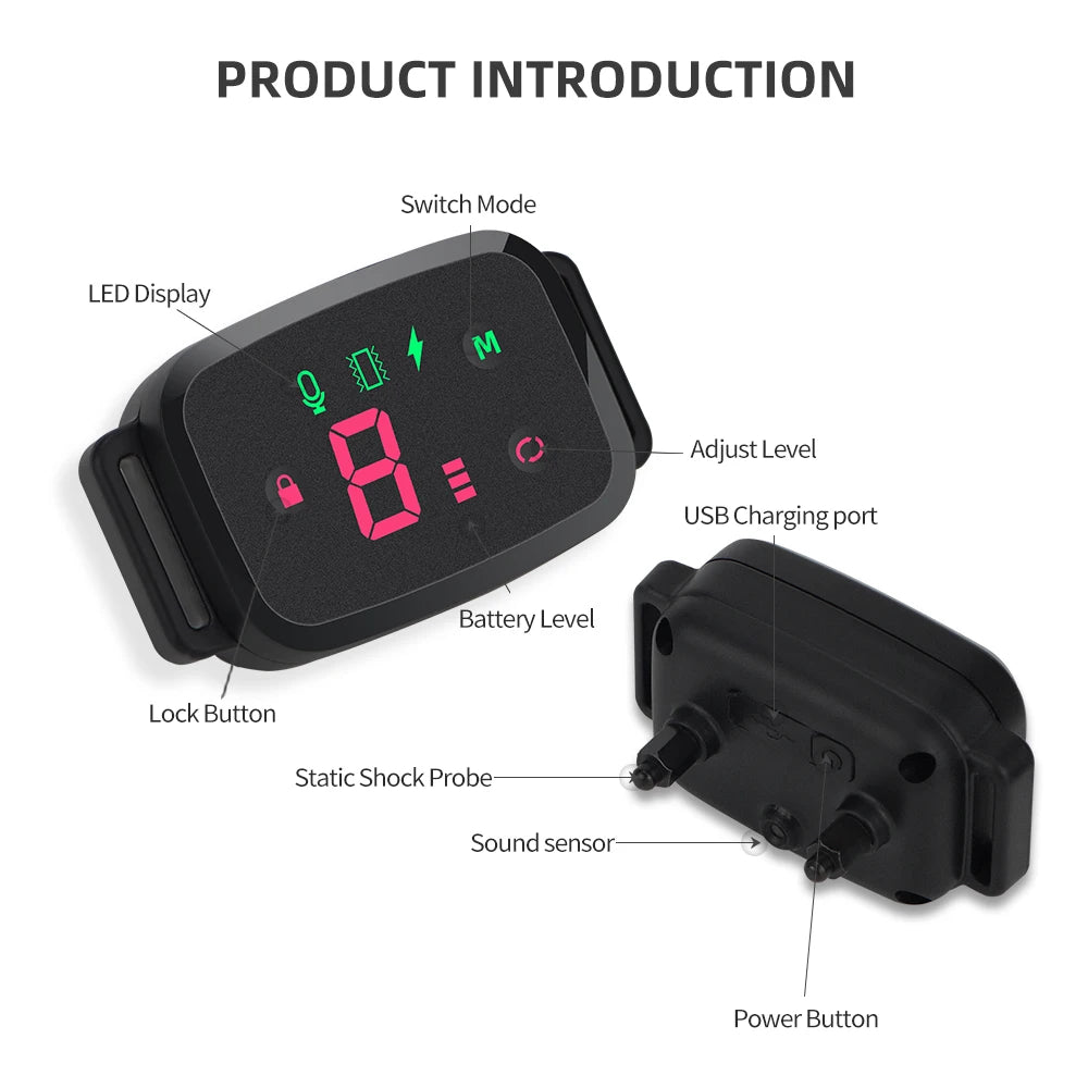 🐶🔇 Smart Automatic Anti Barking Collar – Rechargeable & Waterproof