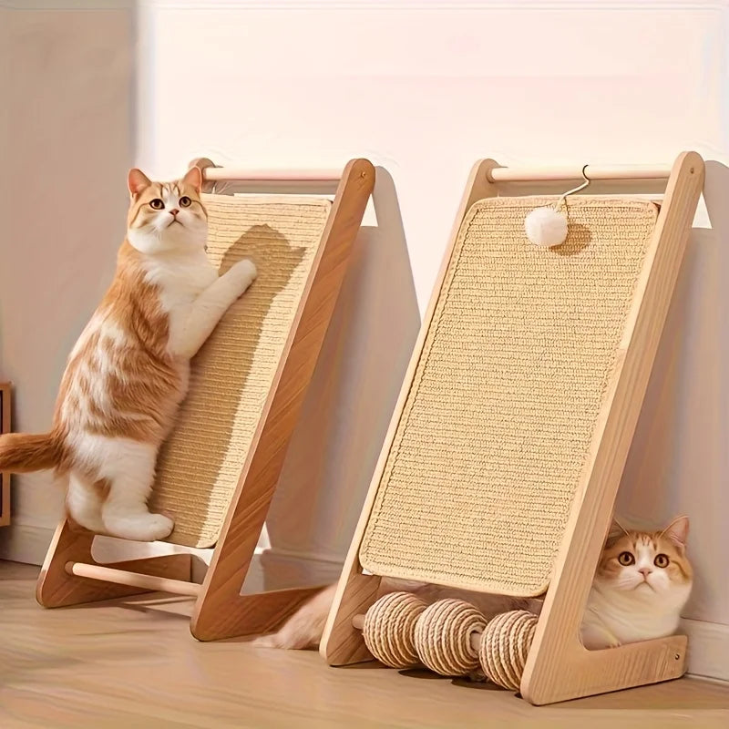 A sturdy and thick cat scratch board - free of clutter, sofa safety, used for exercise and relaxation