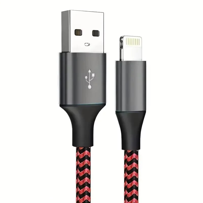 USB-A to Lightning Fast Charging Cable 1M / 2M / 3M – Nylon Braided