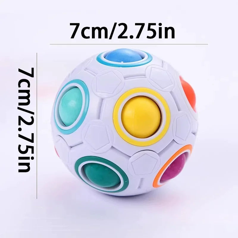 Magic Rainbow Puzzle Ball – Color Matching Brain Teaser Fidget Toy