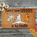 Halloween Welcome Doormat – Dancing Pumpkin & Skull