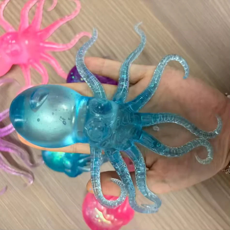 Jellyfish Squishy Fidget Toy – Soft Octopus & Squid Sensory Squeeze Toy
