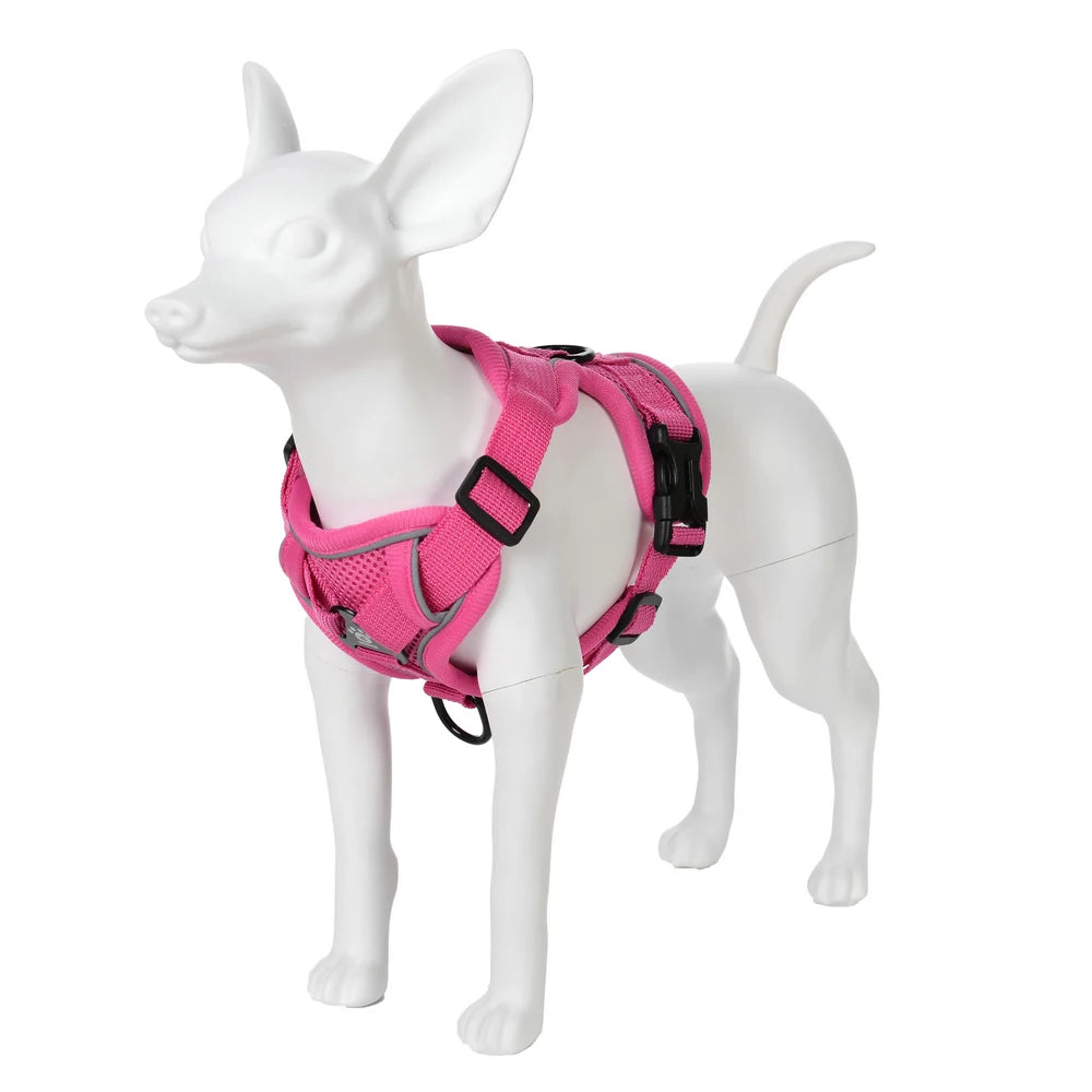🐾🎽 Tactical Reflective Cat & Small Dog Harness with Leash