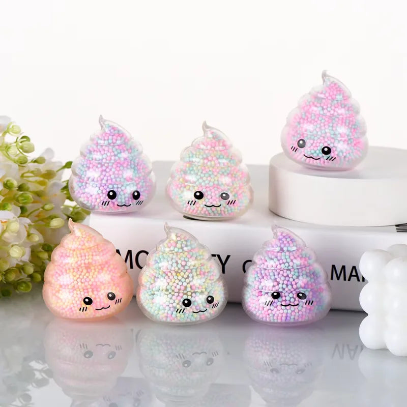 Poop Stress Balls – 2-Pack Colorful Funny Fidget Toys