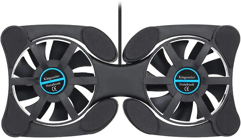 ❄️💻 Ultra Slim Laptop Cooling Pad – Low Noise Portable Cooler (7–15”)