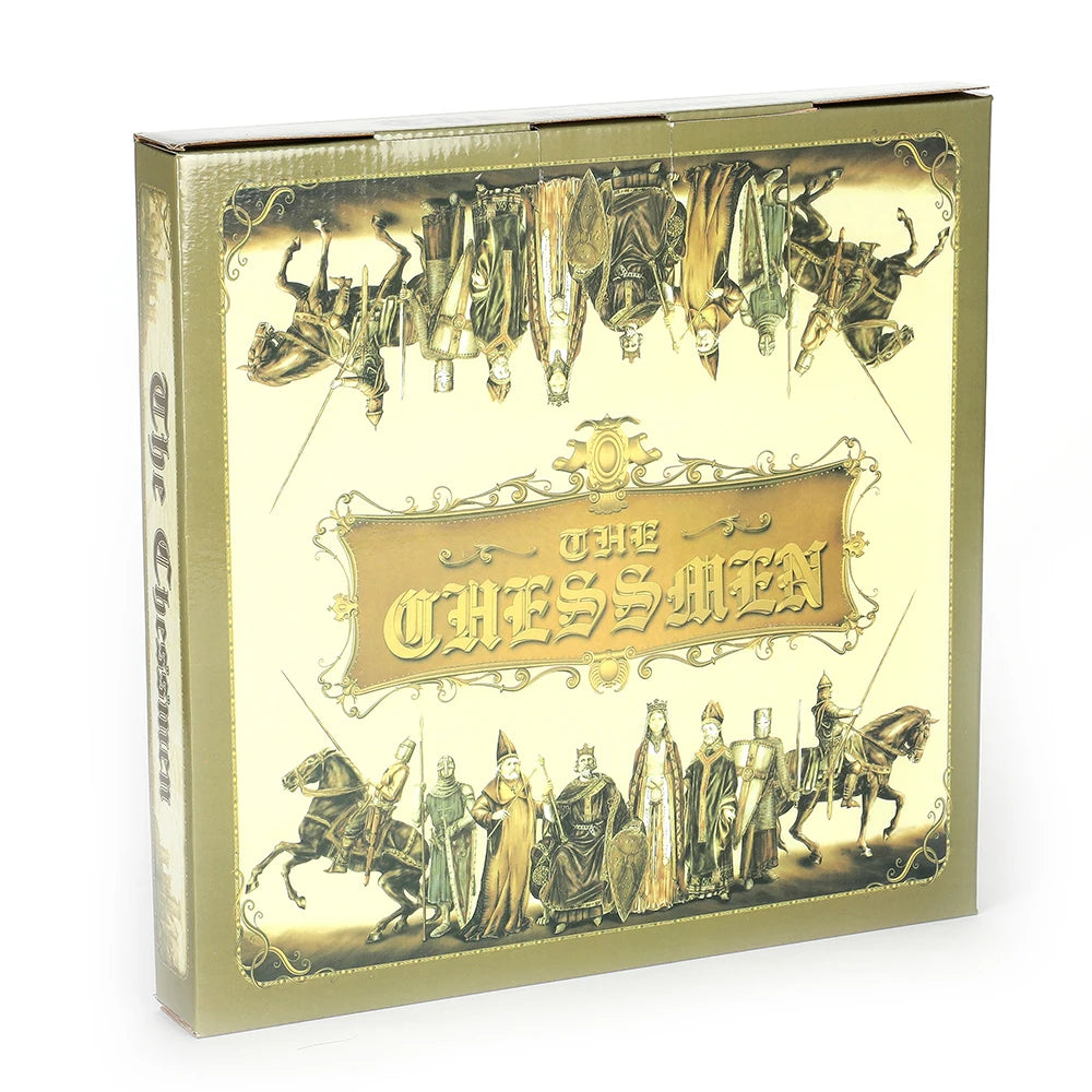 Luxury War‑Themed Metal & Resin Chess Set ♟️ | Hand‑Painted Knights on Leather Board | 32‑Piece Strategy Gift Set 🎁