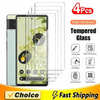 4PCS HD Tempered Glass Screen Protector for Google Pixel Series