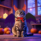 Cat Demon Costume Set – Horns & Bat Wings Halloween Outfit