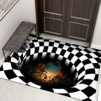 Horror Clown Halloween Doormat – 3D Illusion Non-Slip Mat