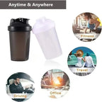 🥤💪 400ML Protein Shaker Bottle – BPA Free with Stainless Ball