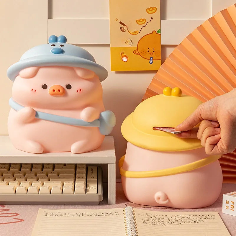 🐾✨ Creative Animal-Shaped Piggy Bank with Adhesive & Anti-Drop Design 💰 | Large Capacity Money Box for Saving & Gift Receiving 🎁