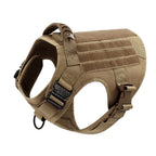 Tactical Large Dog Harness & Leash Set 🐕‍🦺 Military Training Vest with Collar for German Shepherd, Malinois & Medium-Large Dogs