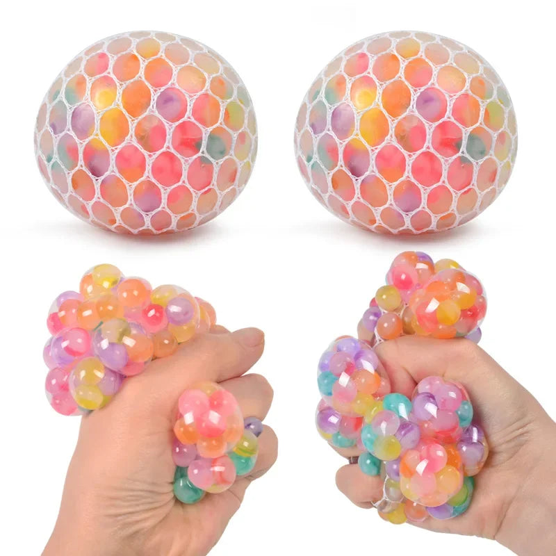 Rainbow Sensory Stress Ball – 3D Squishy Fidget Toy