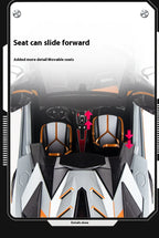 1:18 Scale SVJ63 Alloy Car Toy Model with Sound & Light Effects – Diecast Supercar Collection