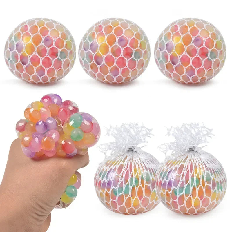 Rainbow Sensory Stress Ball – 3D Squishy Fidget Toy