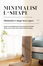 🐾📐 L-Shape Cardboard Cat Scratcher – Wear-Resistant Scratch Post