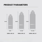 TYESO Large Capacity Insulated Water Bottle – Leakproof Travel Mug with Handle 💧✨
