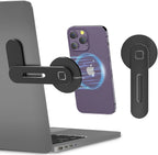 Magnetic Laptop Phone Holder – Slim Foldable Side Mount