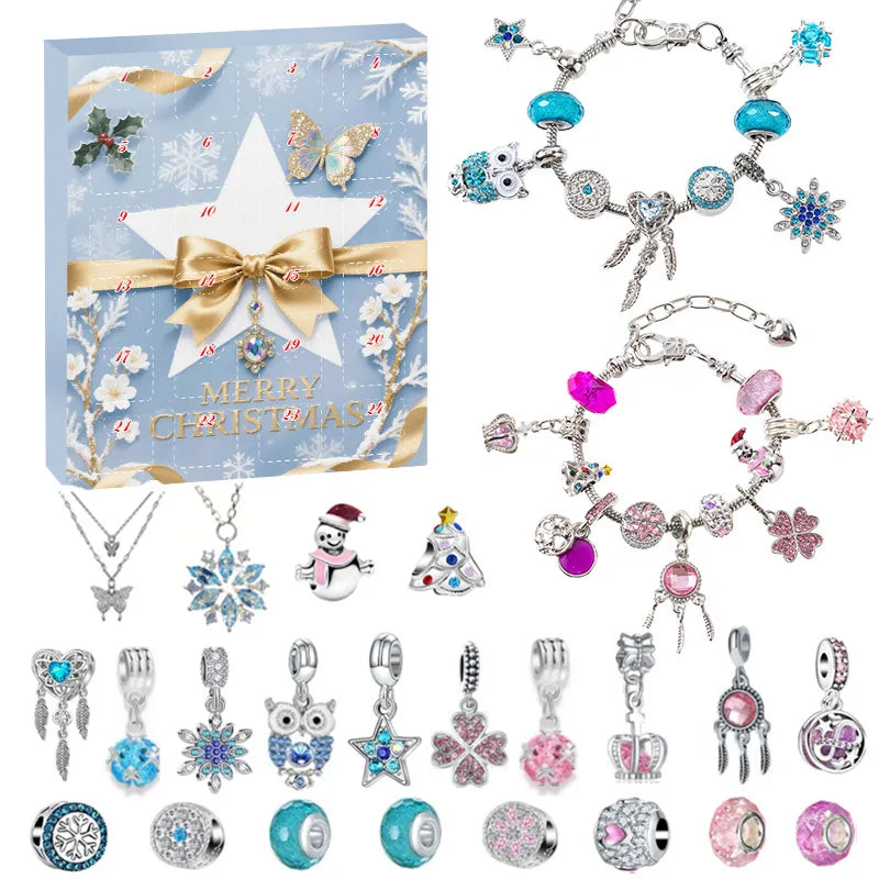 Christmas Jewelry Advent Calendar – 24-Day DIY Bracelet Gift Box