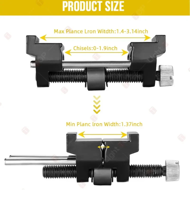 Adjustable Chisel Honing Guide Jig – Carbon Steel Roller Angle Sharpener for Wood Chisels &amp; Plane Irons