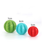 Natural Rubber Dog Chew Toy Ball – Extra-Tough Interactive Treat & Tooth Cleaning Ball 2" (5cm)