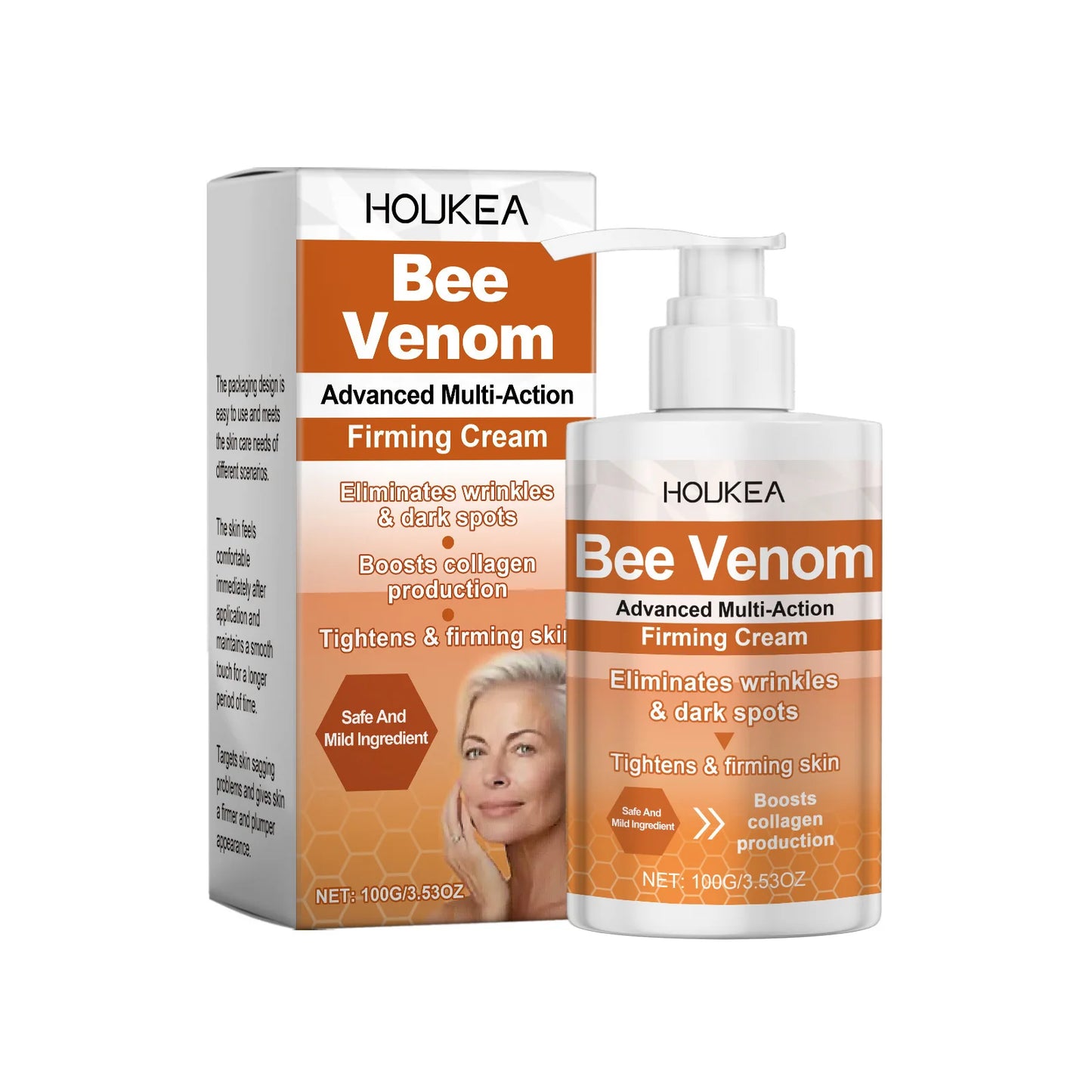 🐝✨ Bee Venom Firming Skin Tightening Cream – Body Lifting, Wrinkle-Reducing & Moisturizing Lotion