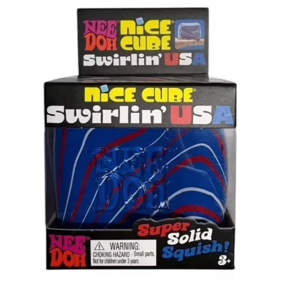 NeeDoh Nice Cube Swirlin’ – USA Limited Edition Sensory Toy