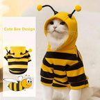 Bee Pet Hoodie – Cute Halloween Costume for Dogs & Cats