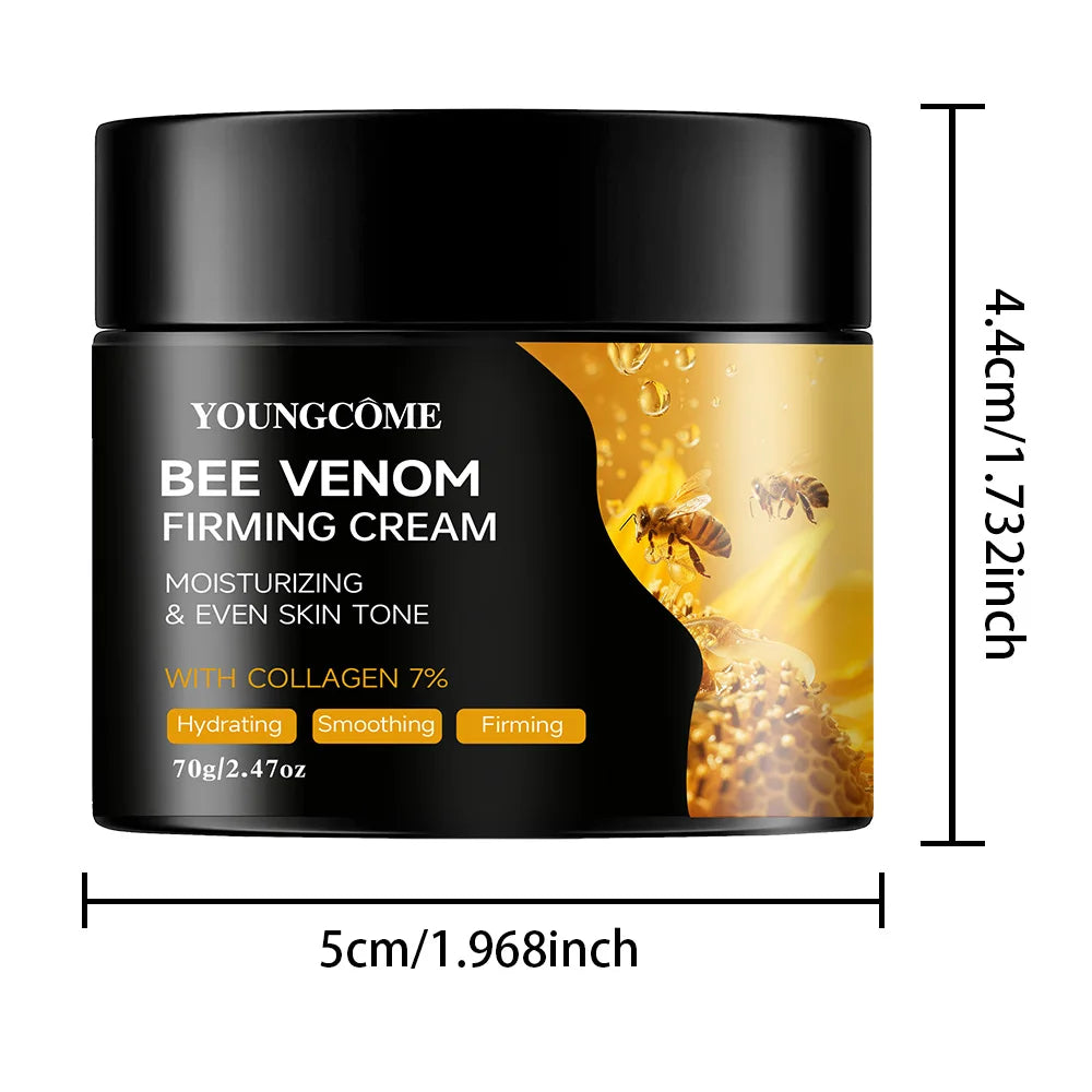 🐝✨ Premium Bee Venom Cream for Face & Neck – Collagen Boost, Skin Tightening & Natural Moisturizer (Non-Greasy)