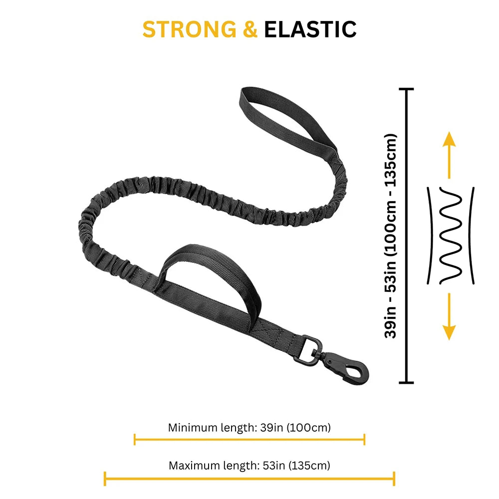 Tactical Large Dog Harness & Leash Set 🐕‍🦺 Military Training Vest with Collar for German Shepherd, Malinois & Medium-Large Dogs