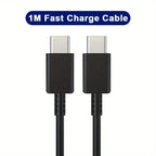 2PCS 45W Fast Charging Wall Charger with USB-C Cable for Samsung Galaxy