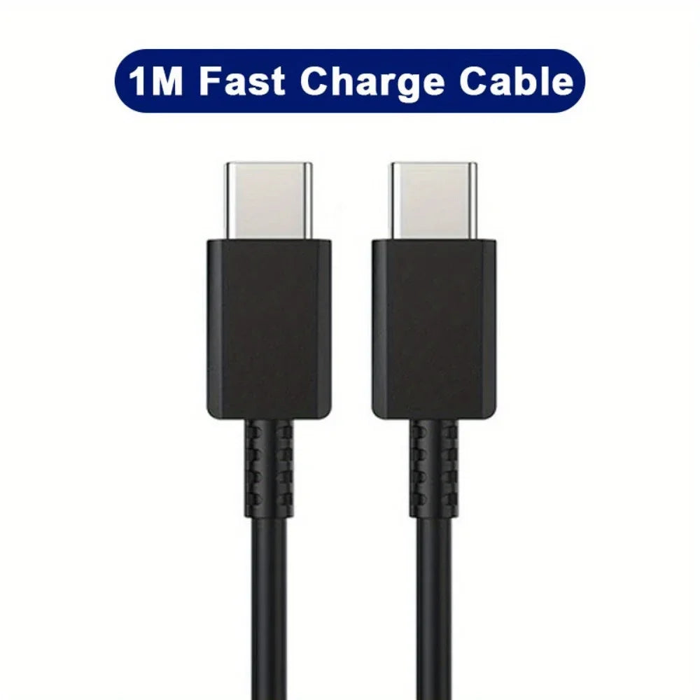 2PCS 45W Fast Charging Wall Charger with USB-C Cable for Samsung Galaxy