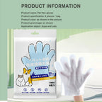 🧤🐾 6PCS Pet Wash-Free Cleaning Gloves – Dry Grooming Wipes