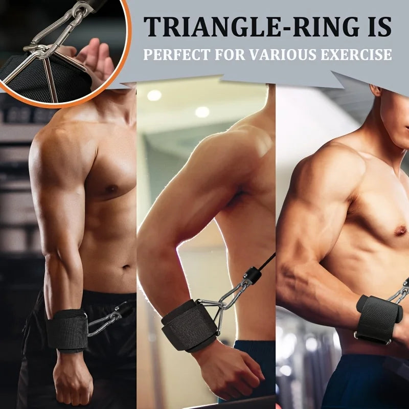 Adjustable Wrist Cuff for Cable Machine – Neoprene Padded Gym Ankle/Wrist Strap for Arm & Glute Training | Fitness Attachment for Men & Women (1 Pc)