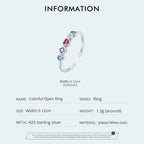 💍✨ Sterling Silver Star CZ Ring 🌟 | Stackable Eternity Engagement Ring 💖 | Wedding Band & Birthday Gift for Women 🎁