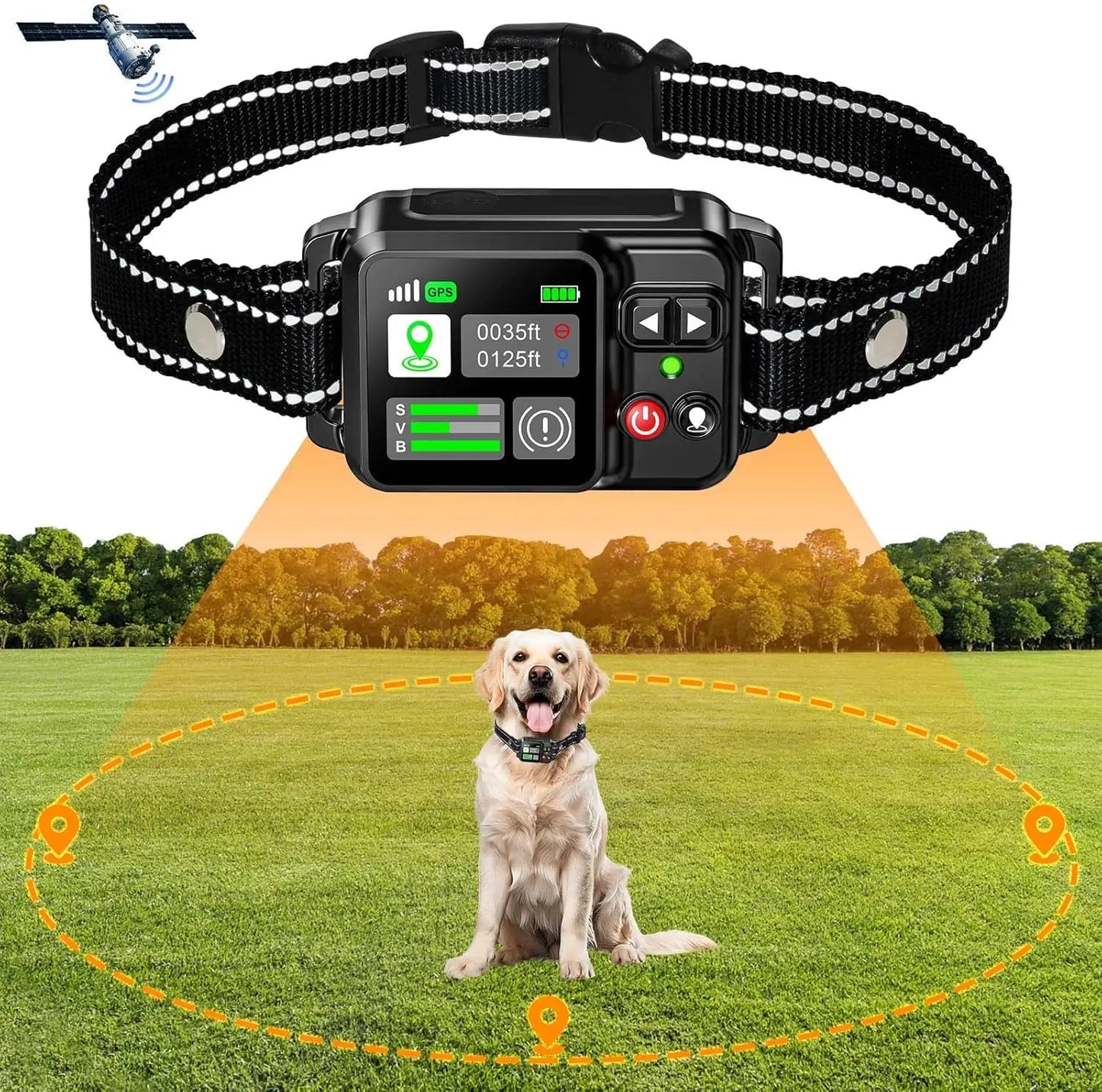 📡🐾 GPS Wireless Dog Fencing System – 15~2000m Range