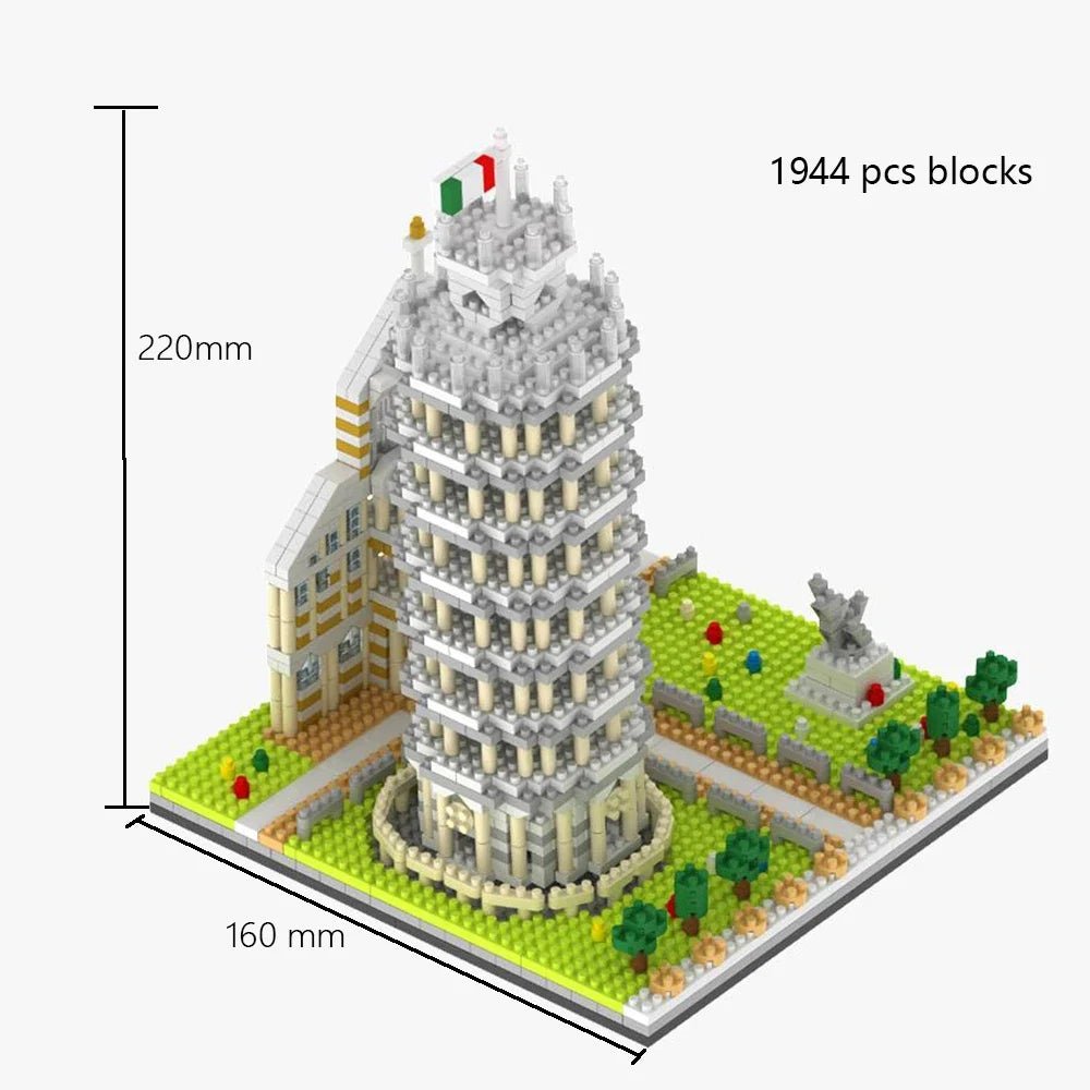 🏛️Mini Building Blocks – Famous Landmark Replica Construction Bricks for Adults & Collectors