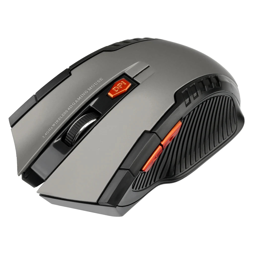 🖱️⚡ 2.4G Wireless Mouse 1600DPI – 6 Button Optical Gamer Mouse