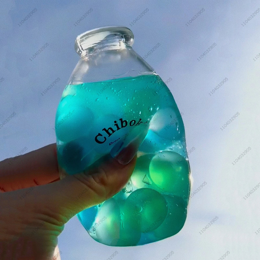 Geometric Milk Bottle Squishy Stress Ball – ASMR Sensory Fidget Toy