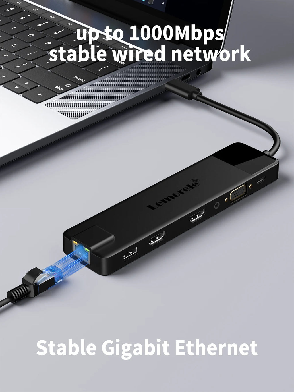 🚀💻 Lemorele TC100 13-Port USB-C Hub – 4K HDMI RJ45 1000Mbps Dock 🔎 SEO Title