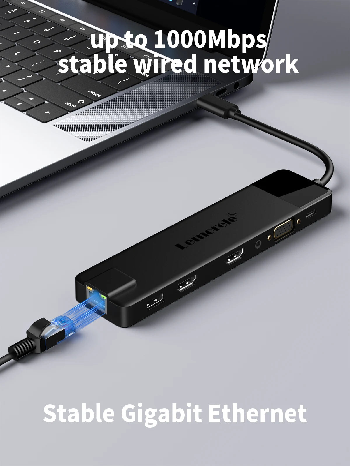 🚀💻 Lemorele TC100 13-Port USB-C Hub – 4K HDMI RJ45 1000Mbps Dock 🔎 SEO Title