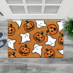 Halloween Welcome Doormat – Dancing Pumpkin & Skull