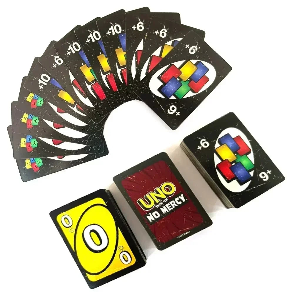 NEW Uno No mercy Game Board Games 2025 UNO Cards Table Family Party Entertainment UNO Games Card Toys Children Birthday Christmas