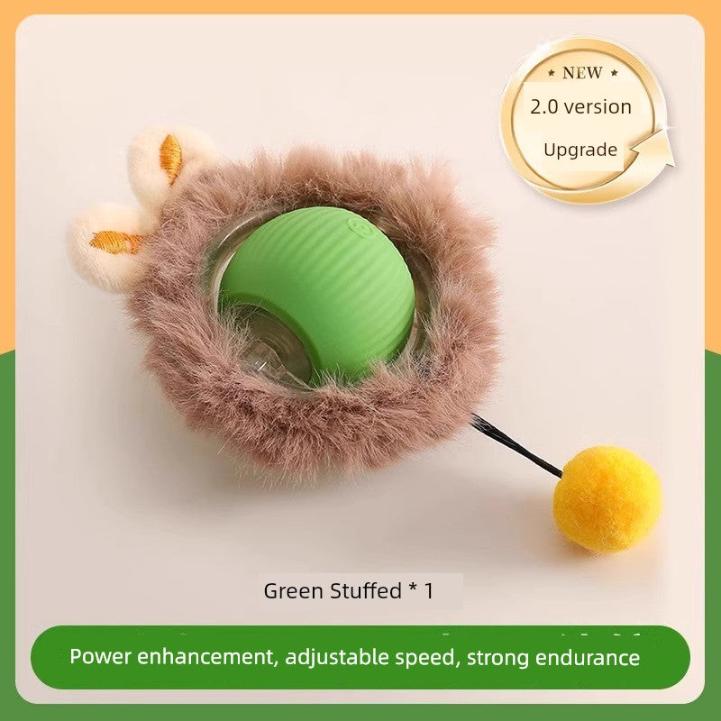 🐾 Cat Intelligent Dodgeball 🎾 Automatic Funny Cat Ball 🐱 Electric Interactive Toy ⚡ Bite & Fall Resistant 💪 Type‑C Charging 🔋