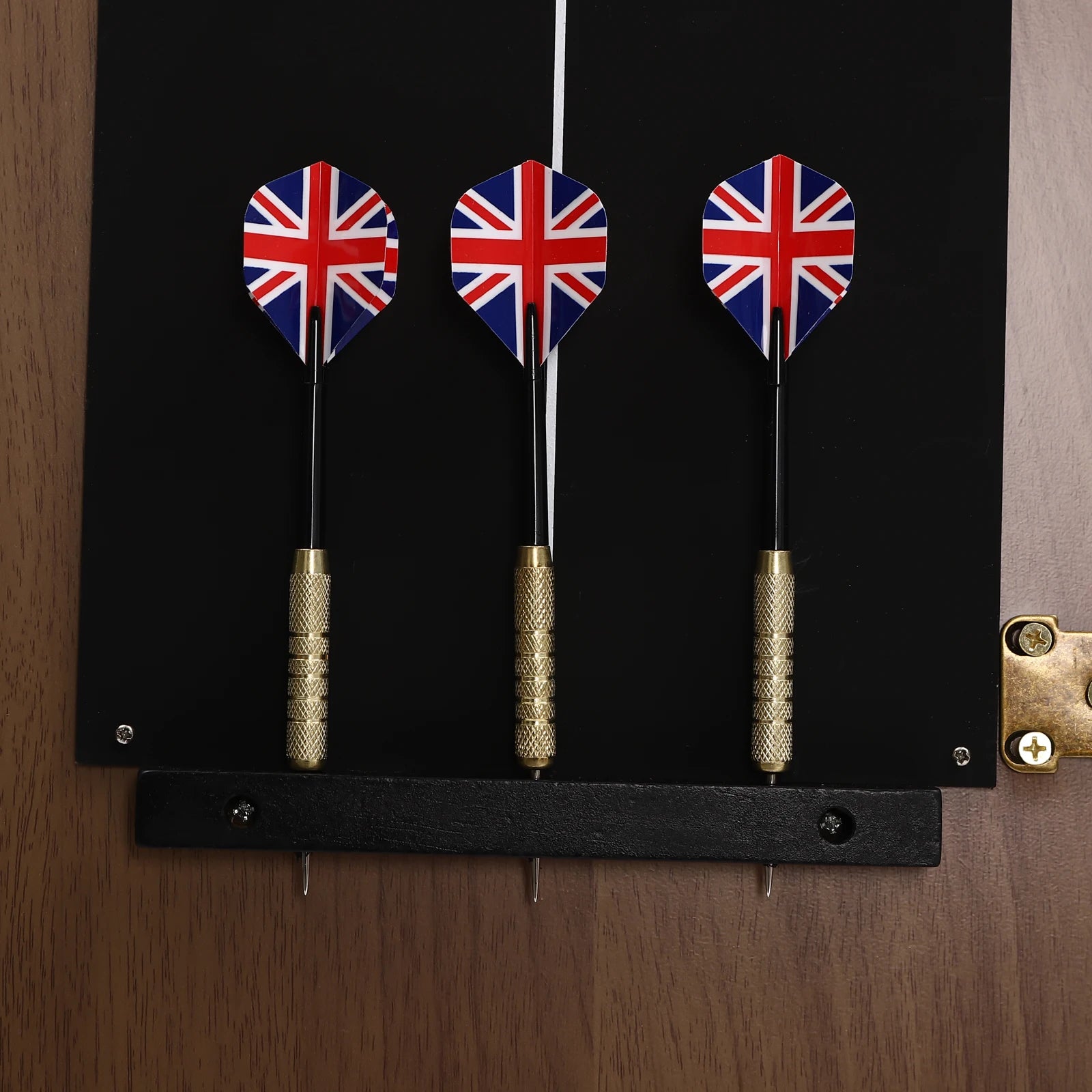 🎯 Wall‑Mounted MDF Dartboard Cabinet Set for Adults | Premium Sisal Dart Board with Scoreboards, Storage & Modern Brown Cabinet | Home, Bedroom, Bar Game Room Decor ⭐